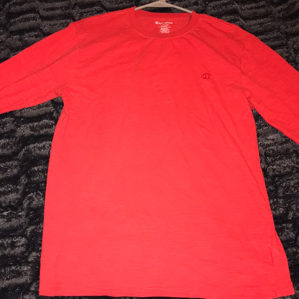 red champion long sleeve